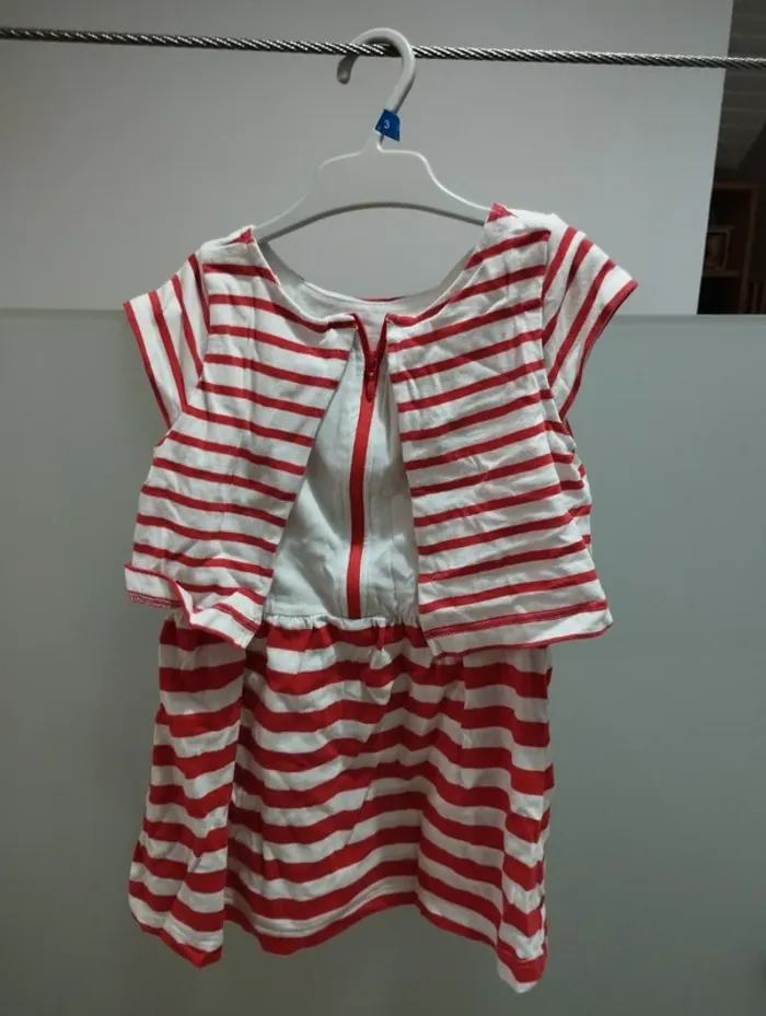 Robe blanc rouge 3 ans - photo numéro 2