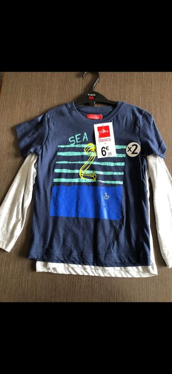 Ensemble pyjamas garçon en coton 5/6 ans 