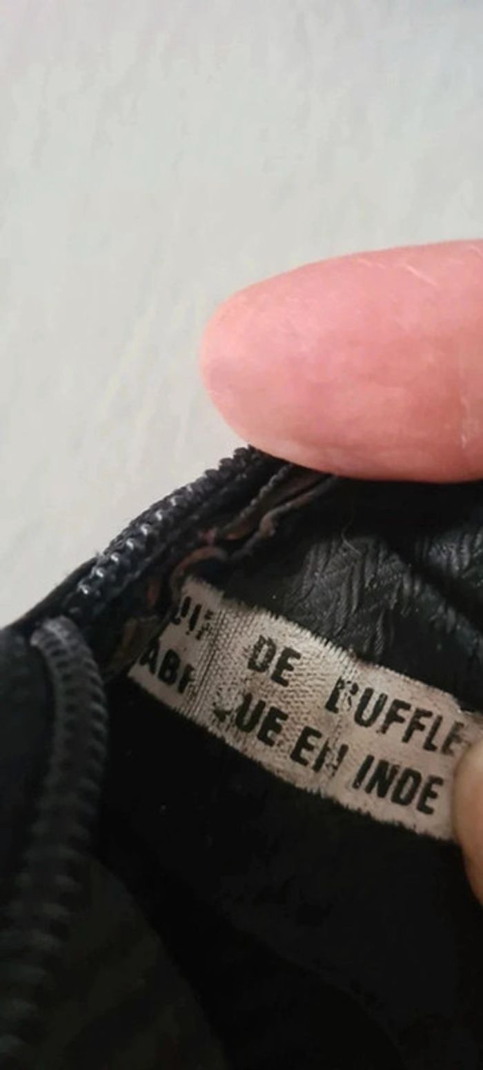 Sac porté épaule + porte monnaie assorti 100% cuir - photo numéro 13