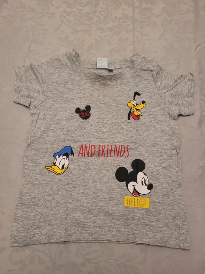 Tee shirt manches courtes Disney 18 mois