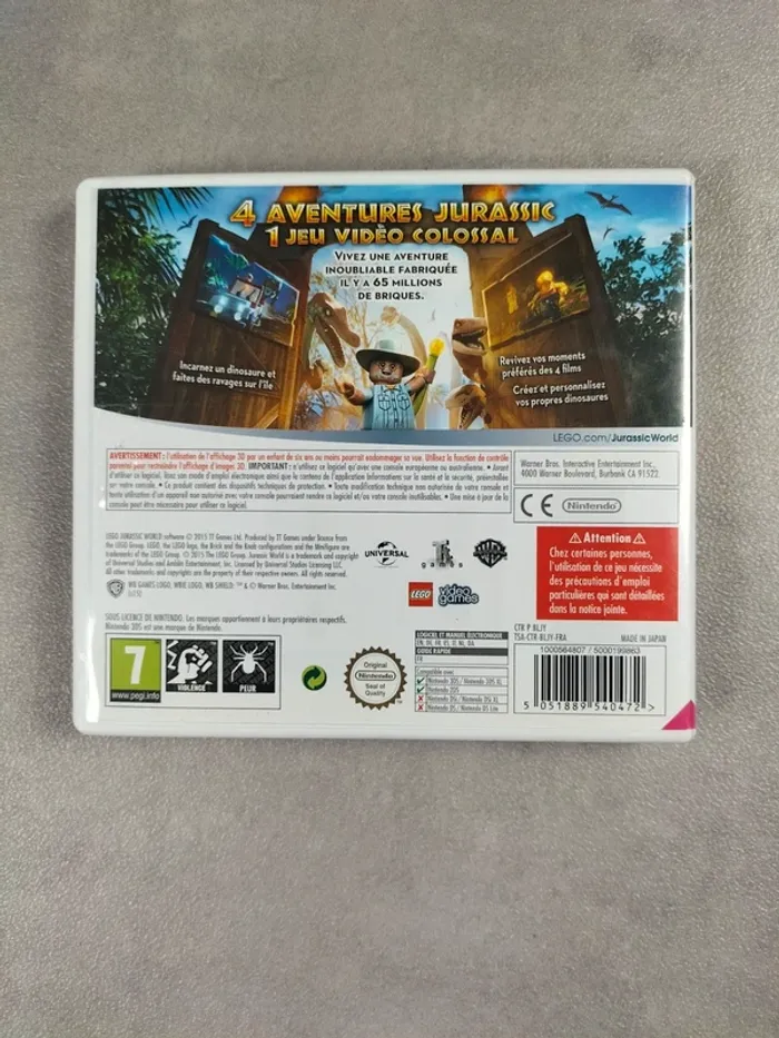 Jeu Nintendo 3DS – Lego Jurassic World - photo numéro 2