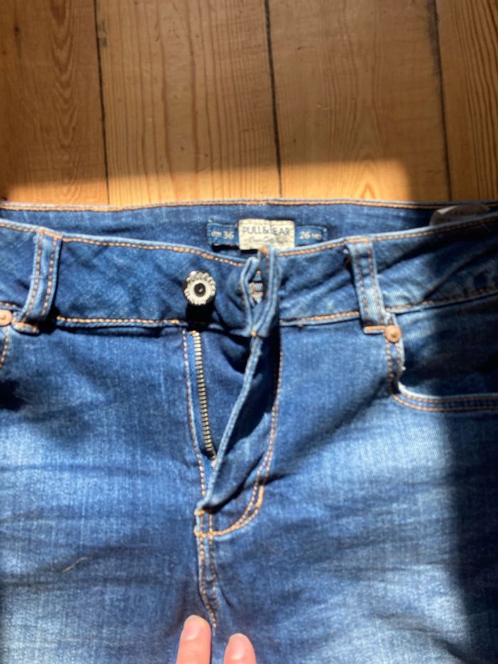 Jeans droit bleu pull and bear neuf - photo numéro 2