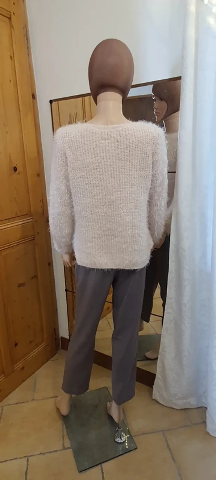 Pull rose femme "JLB Fashion" taille S - photo numéro 4