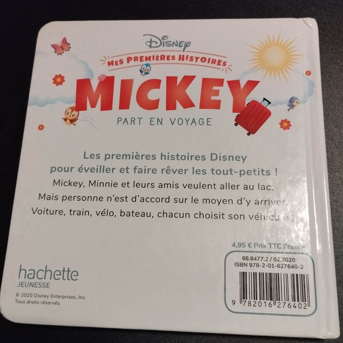 Livre enfant Disney mes premières histoires Mickey part en voyage - photo numéro 2