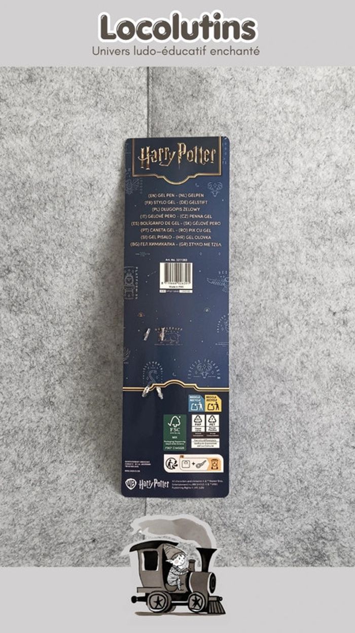🚂 Stylo gel Harry Potter – Plume dorée Poufsouffle - photo numéro 3