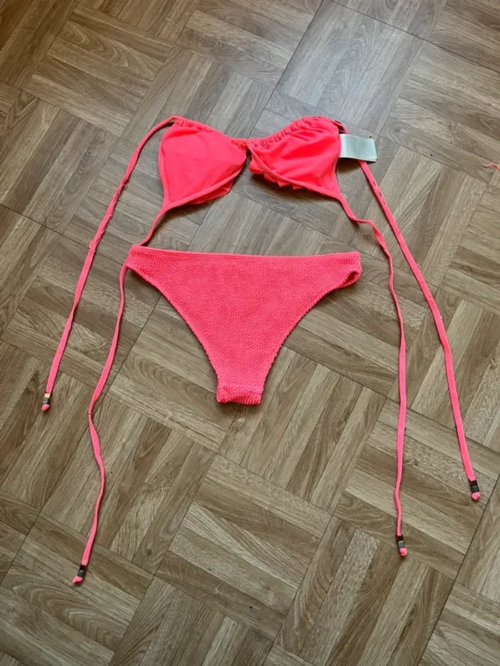 Maillot de bain 2 pièces rose H&M - photo numéro 5