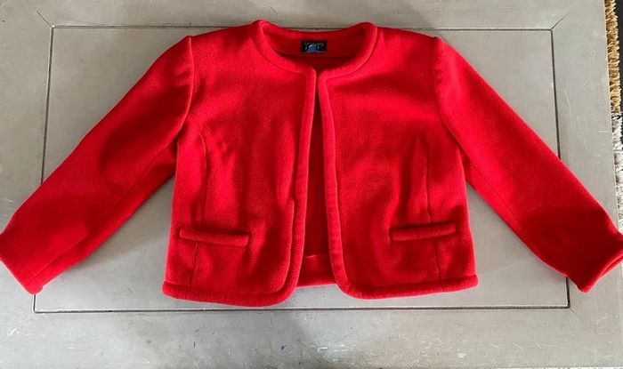 Veste vintage Casablanca par Hélène Racine rouge taille 36/38 fabrication française à Marseille - photo numéro 11