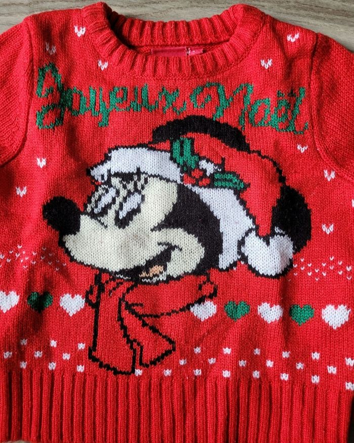 Pull de Noël Disney Minnie taille 3 ans - photo numéro 2