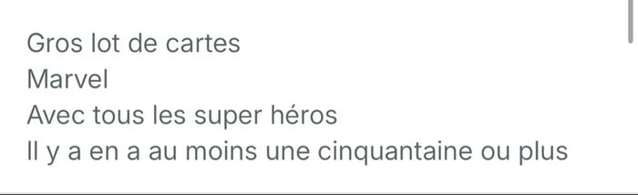 Carte Marvel - photo numéro 3