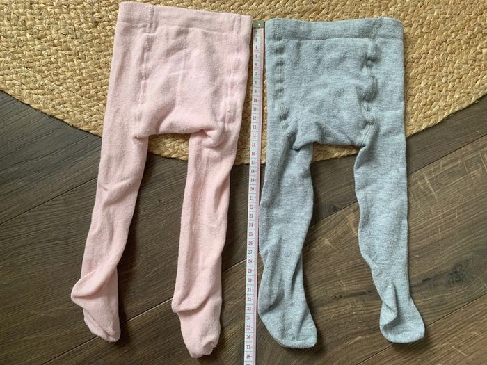 Lot 2 collants hiver rose gris TAO tape à l’œil 18 20 - photo numéro 6