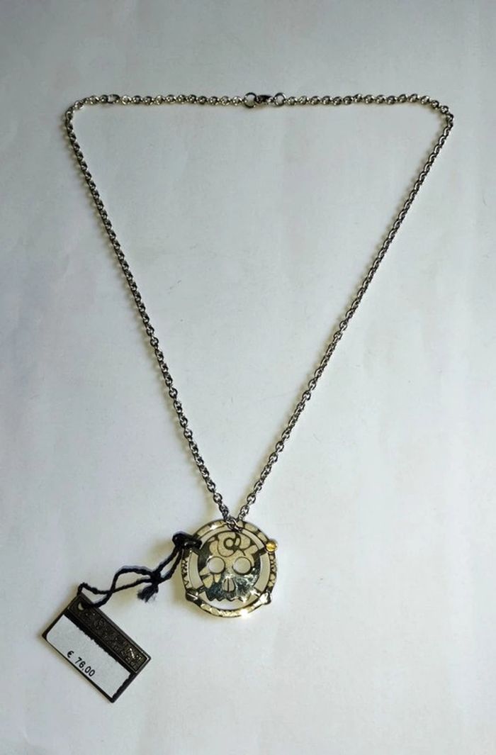 Collier tête de mort Zoppini neuf - photo numéro 2