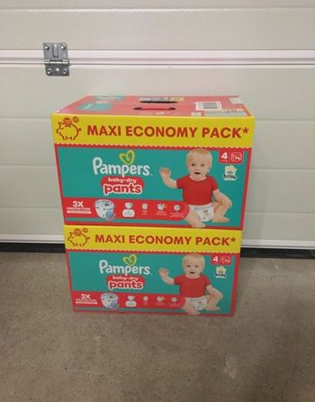 188 couches Pampers baby dry pants taille 4