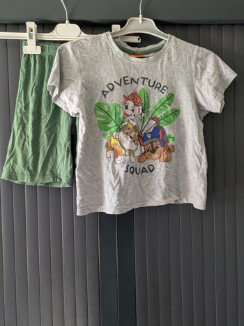 Ensemble short tee shirt Pat patrouille 