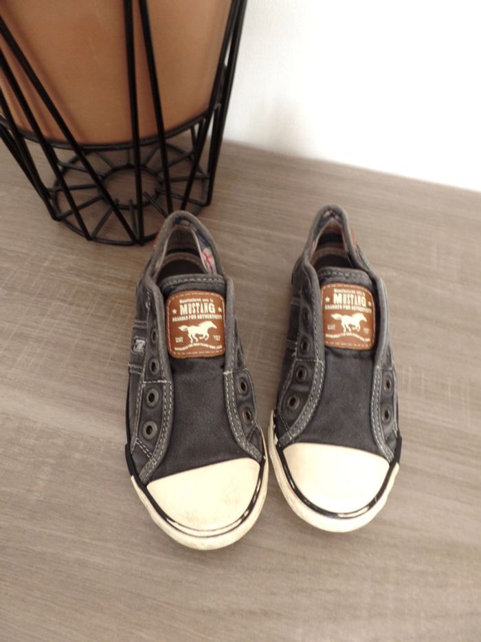 Baskets basses en denim sans lacets - photo numéro 4