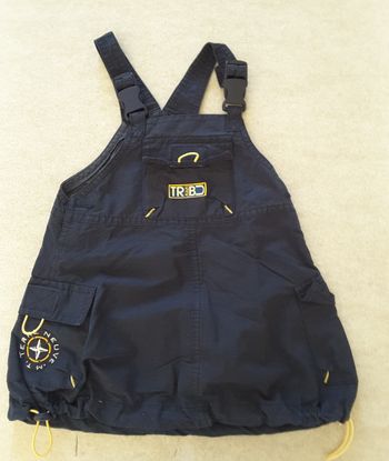Robe à bretelles -  bleu marine - Mini tribu – 6 mois