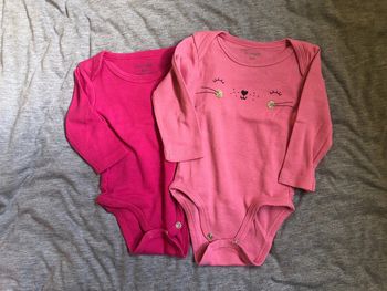 Lot de 2 bodies manches longues 3 mois