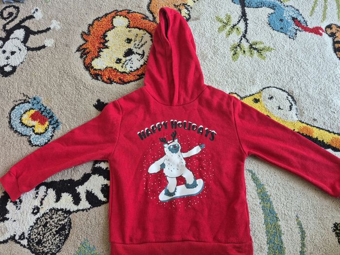 Lot de 2 sweats à capuche rouge