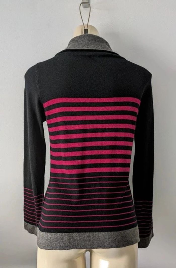 Pull à rayures soie laine - 123 - taille 36 - photo numéro 3
