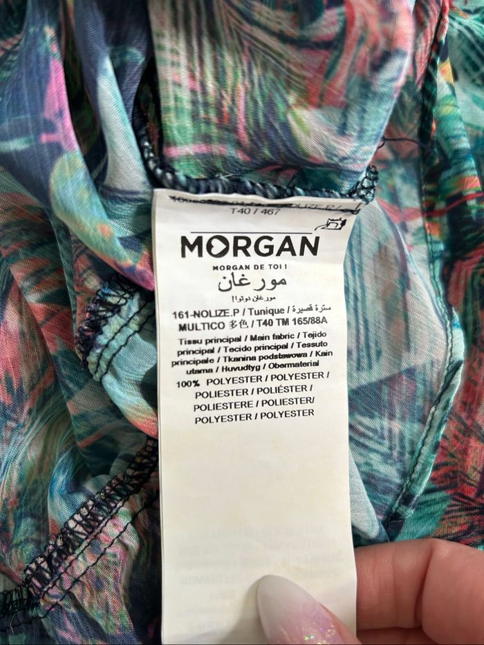Blouse imprimée fleurie Morgan taille 40 jamais portée - photo numéro 10