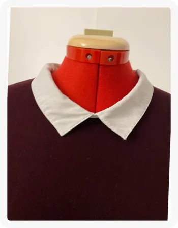 Pull chemise bordeaux Pimkie