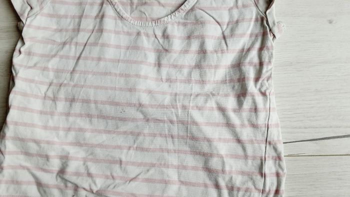 Vêtement fille tee-shirt manches courtes rayé rose et blanc Sergent Major 4 ans - photo numéro 4