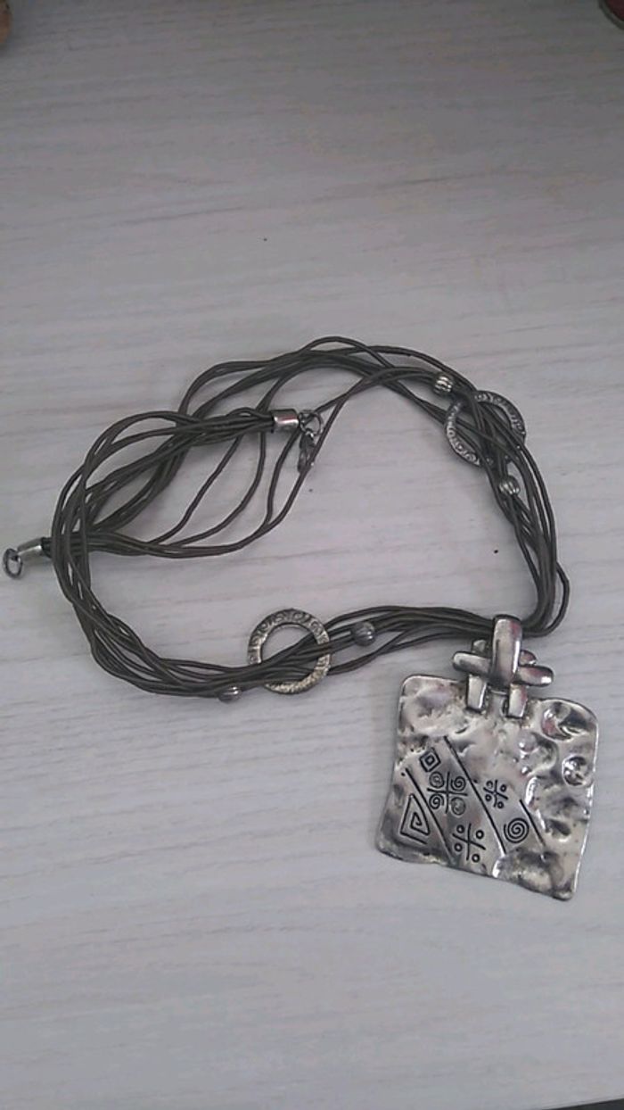 Collier et Boucle d oreille argent massif