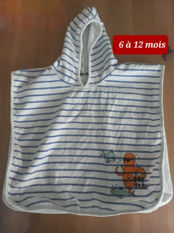 Poncho de bain 6 à 12 mois