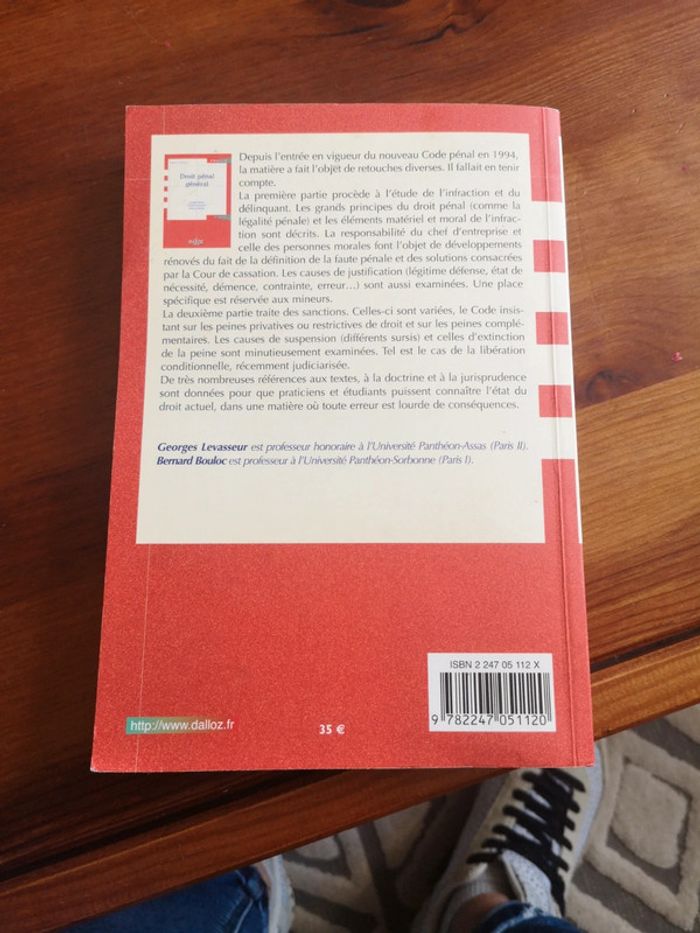 Livre droit pénal général Dalloz - photo numéro 2