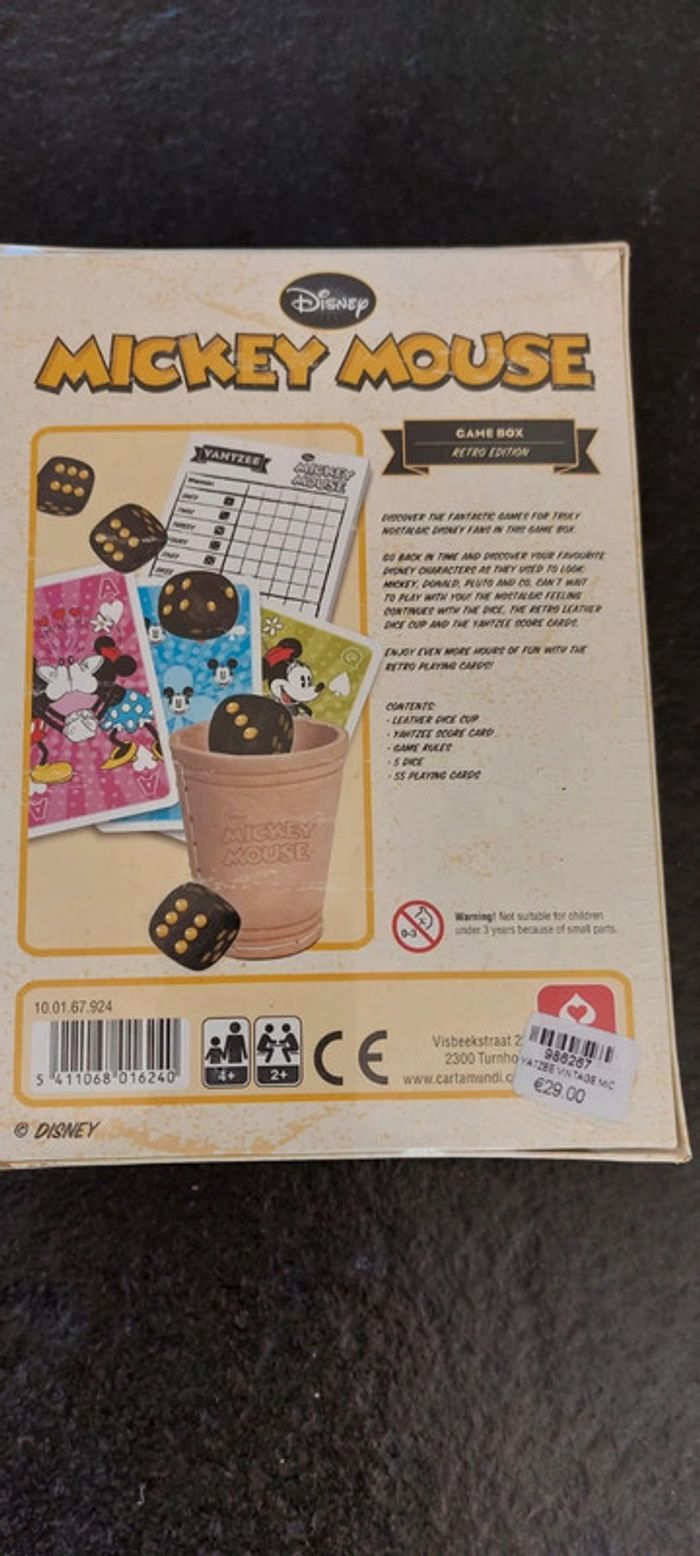 Jeu yahtzee Mickey rétro édition - photo numéro 2