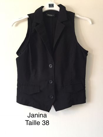 Gilet / veste sans manches Janina noir Taille 38