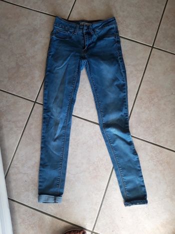 Jean slim fille bleu gemo