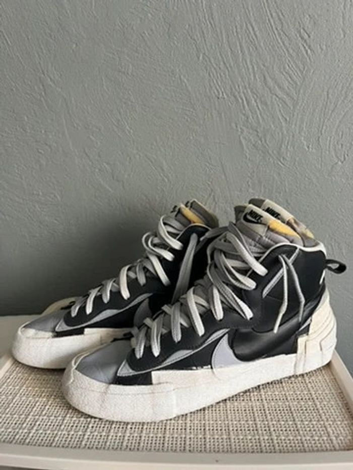 Nike Blazer Mid Sacai Noir/Gris - photo numéro 2