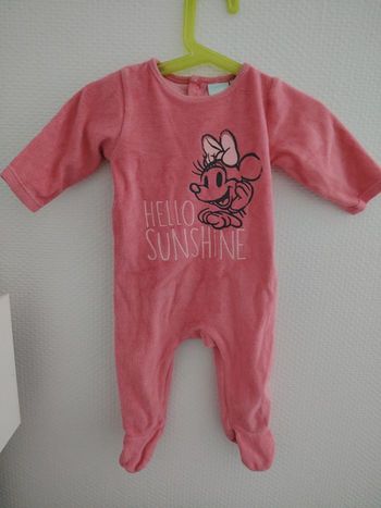 Pyjama Minnie 1 pièce tbe Disney 6 mois