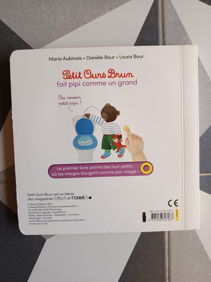 Livre animé Petit Ours brun fait pipi comme un grand Bayard Jeunesse - photo numéro 2