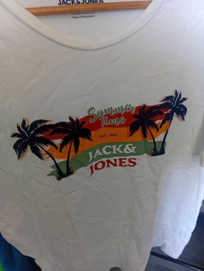 T shirt manches courtes Jack & Jones Summer time - photo numéro 2