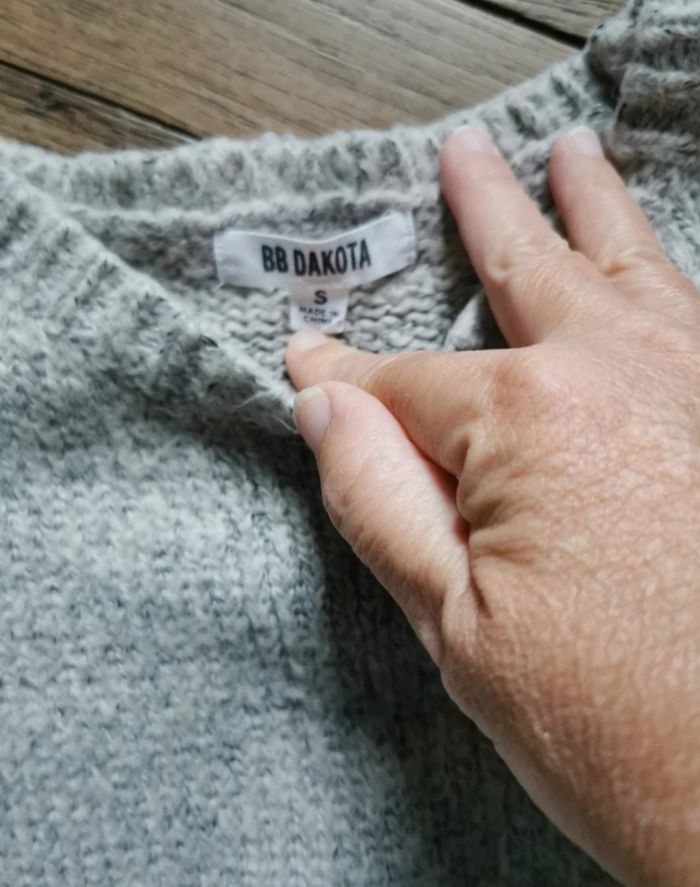 Pull chaud beige BB Dakota taille S - photo numéro 2