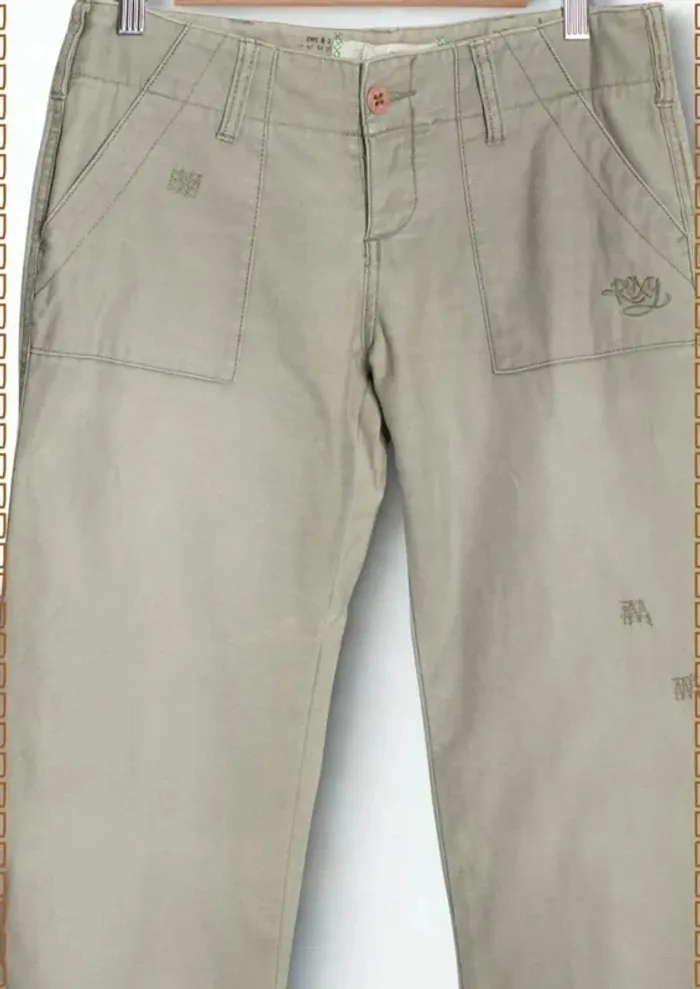 Pantalon Roxy kaki clair – Taille S - photo numéro 3