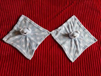 2 doudou bleu nounours