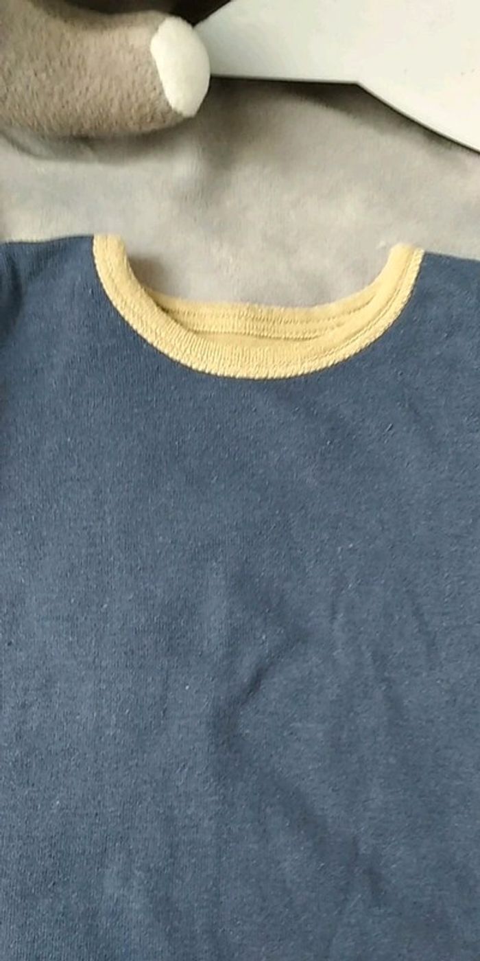 Tee shirt épais manches longues réversible Garçon 6 mois Petit bateau - photo numéro 4