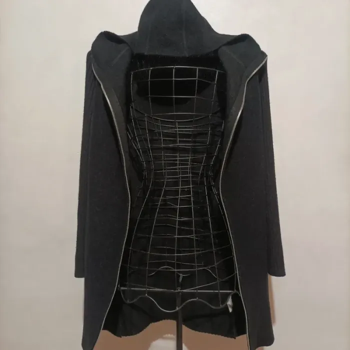 Manteau laine Caroll taille 38 - photo numéro 3