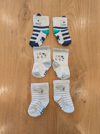 3 paires de chaussettes bébé IKKS et Catimini - Taille : 10-17