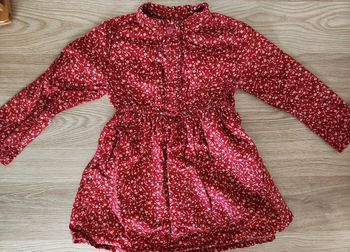 Robe manches longues en velours