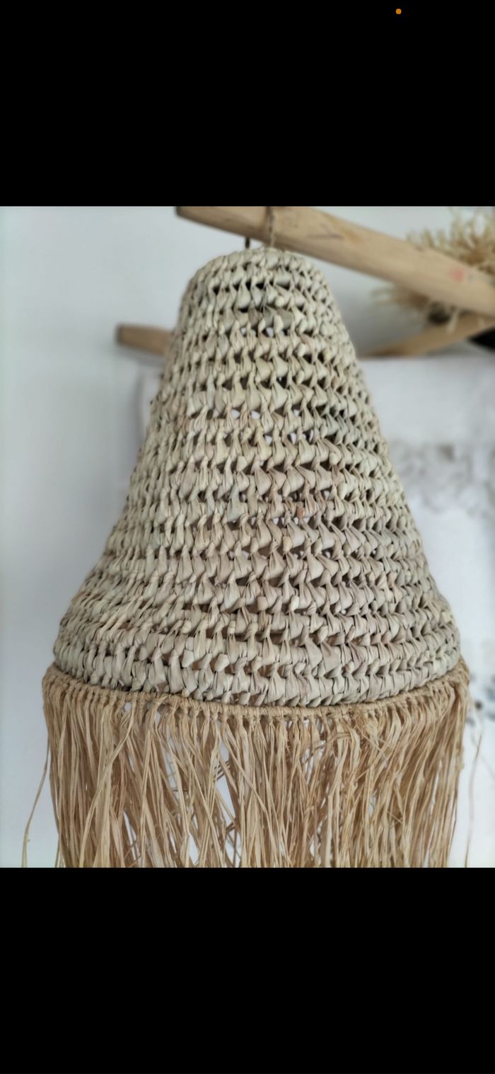 Suspension marocaine en paille - photo numéro 3