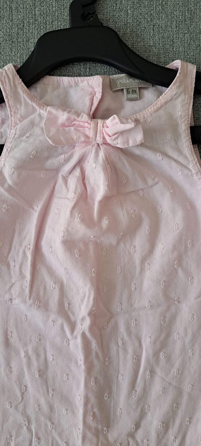 Belle robe rose pâle 6 mois - photo numéro 3