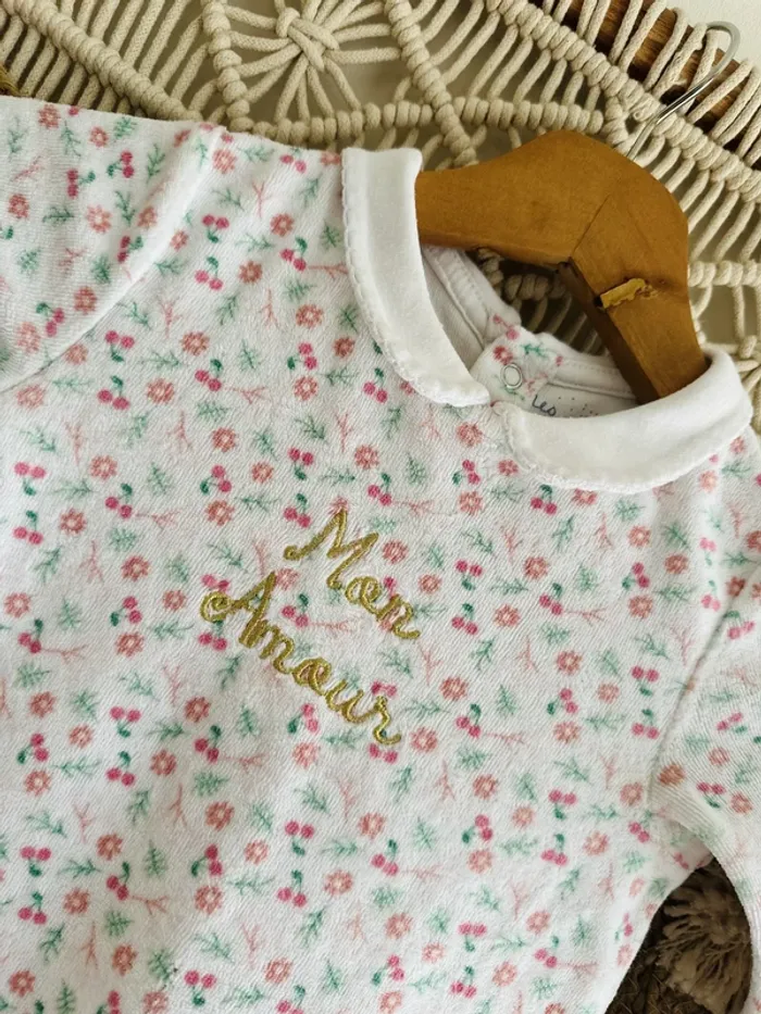 Pijama imprimé "Mon Amour" 18 mois - photo numéro 3