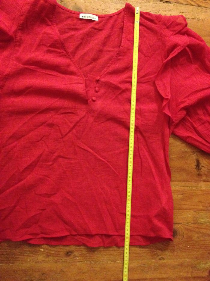 Blouse ample rose taille 40 look féminin - photo numéro 4