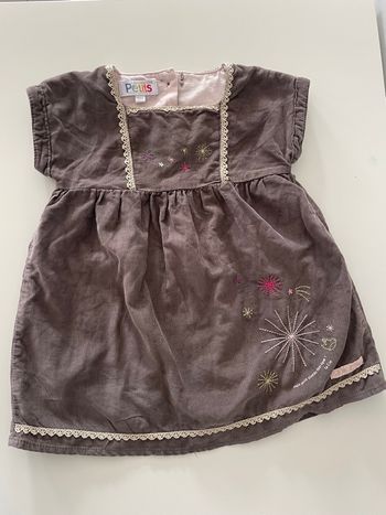 Robe velours fille