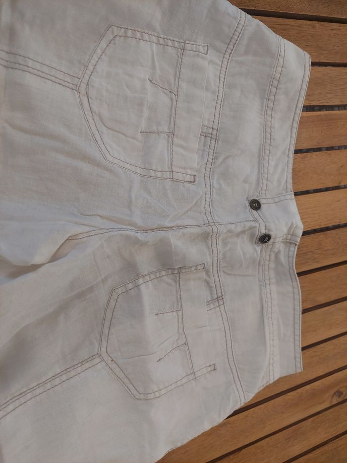 Pantalon léger blanc M - photo numéro 3