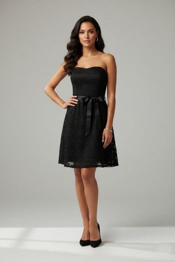 Petite robe Bustier en dentelle noire- Cache Cache- Taille 38

