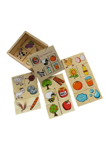 Jeu en bois éducatif l origine des choses